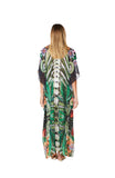 237 Tropical Kiwi Print Long kaftan 2023 Print collection