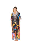 257 Bird Print Long kaftan 2023 Print collection