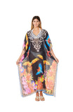 257 Bird Print Long kaftan 2023 Print collection