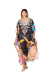 257 Bird Print Long kaftan 2023 Print collection