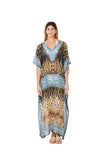 243 Cheetah Print Long kaftan 2023 Print collection