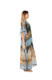 243 Cheetah Print Long kaftan 2023 Print collection