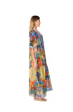 234 Multicolor Long kaftan 2023 Print collection