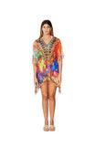 321 Multicolor Short kaftan 2023 Print collection