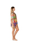 321 Multicolor Short kaftan 2023 Print collection