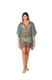 380 Multicolor Short kaftan 2023 Print collection