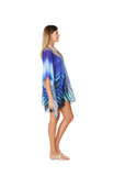 368 Leaf Multicolor Print Short kaftan 2023 Print collection