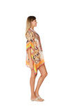 323 Snake Multicolor Print Short kaftan 2023 Print collection