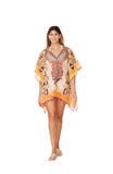 323 Snake Multicolor Print Short kaftan 2023 Print collection