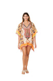 323 Snake Multicolor Print Short kaftan 2023 Print collection