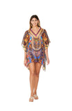 314 Multicolor Short kaftan 2023 Print collection