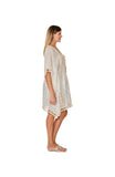 C-1555 Ivory Cotton Kaftan 2023 cotton collection