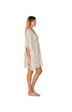 C-1624 Ivory Cotton Kaftan 2023 cotton collection