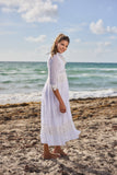 #5 white cotton Long Kaftan