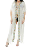 SD- 3448-W White Embellished dusters 2023 embellished collection