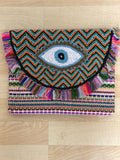 Boho multicolor evil eye summery clutch NEW ARRIVAL