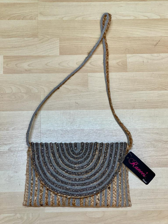 Straw Beaded Crossbody BACK IN STOCK