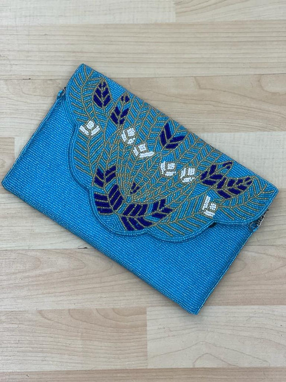 Peacock clutch Back in stock