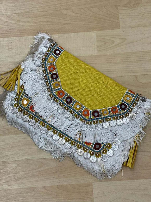 Boho coin Clutch Back in stock