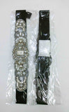 2023 collection Black and Silver Elastic Stretch Beaded Belt