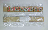 2023 collection Orange Multi-Stones Elastic Stretch Beaded Belt