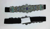 2023 collection Black Multi-Stones Elastic Stretch Beaded Belt