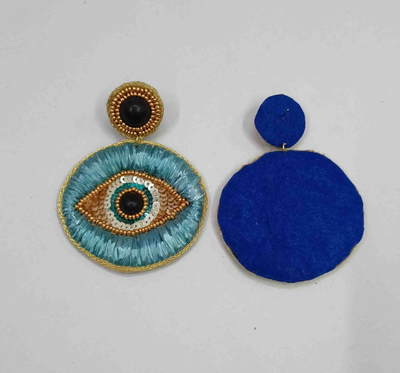 2023 collection Bohemian Statement beaded evil eye earrings