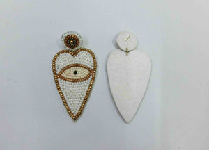 2023 collection Bohemian Statement beaded evil eye earrings