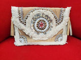 Coin boho clutch