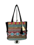 SB-062 Multicolor Embellished Tote BACK IN STOCK