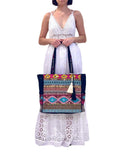 SB-062 Multicolor Embellished Tote BACK IN STOCK