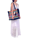 SB-062 Multicolor Embellished Tote BACK IN STOCK